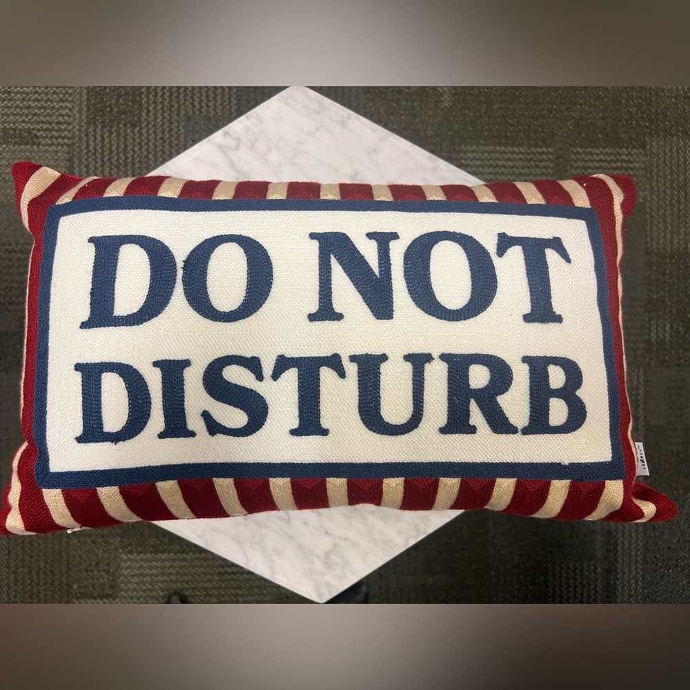Do Not Disturb Accent Pillow